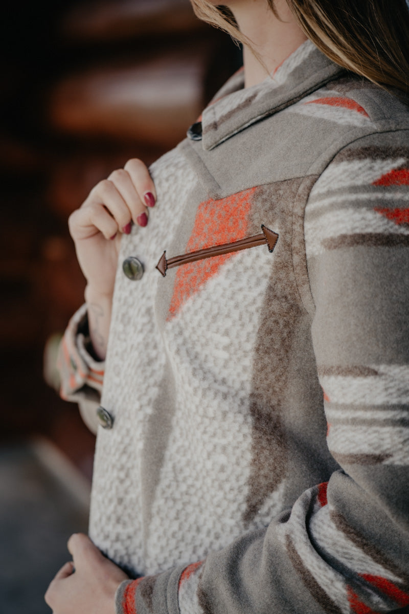 'Stevie' Women's Stone Cardigan Coat (XS-XXL)