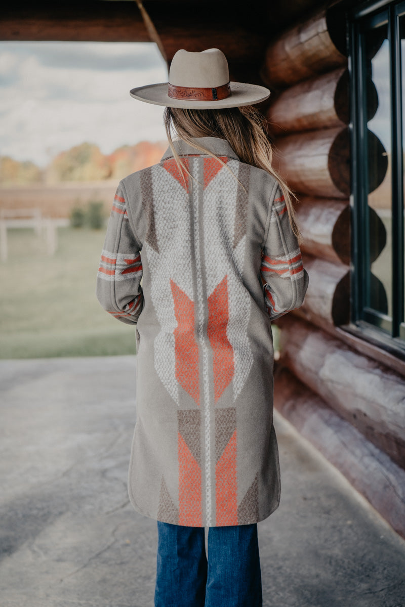 'Stevie' Women's Stone Cardigan Coat (XS-XXL)