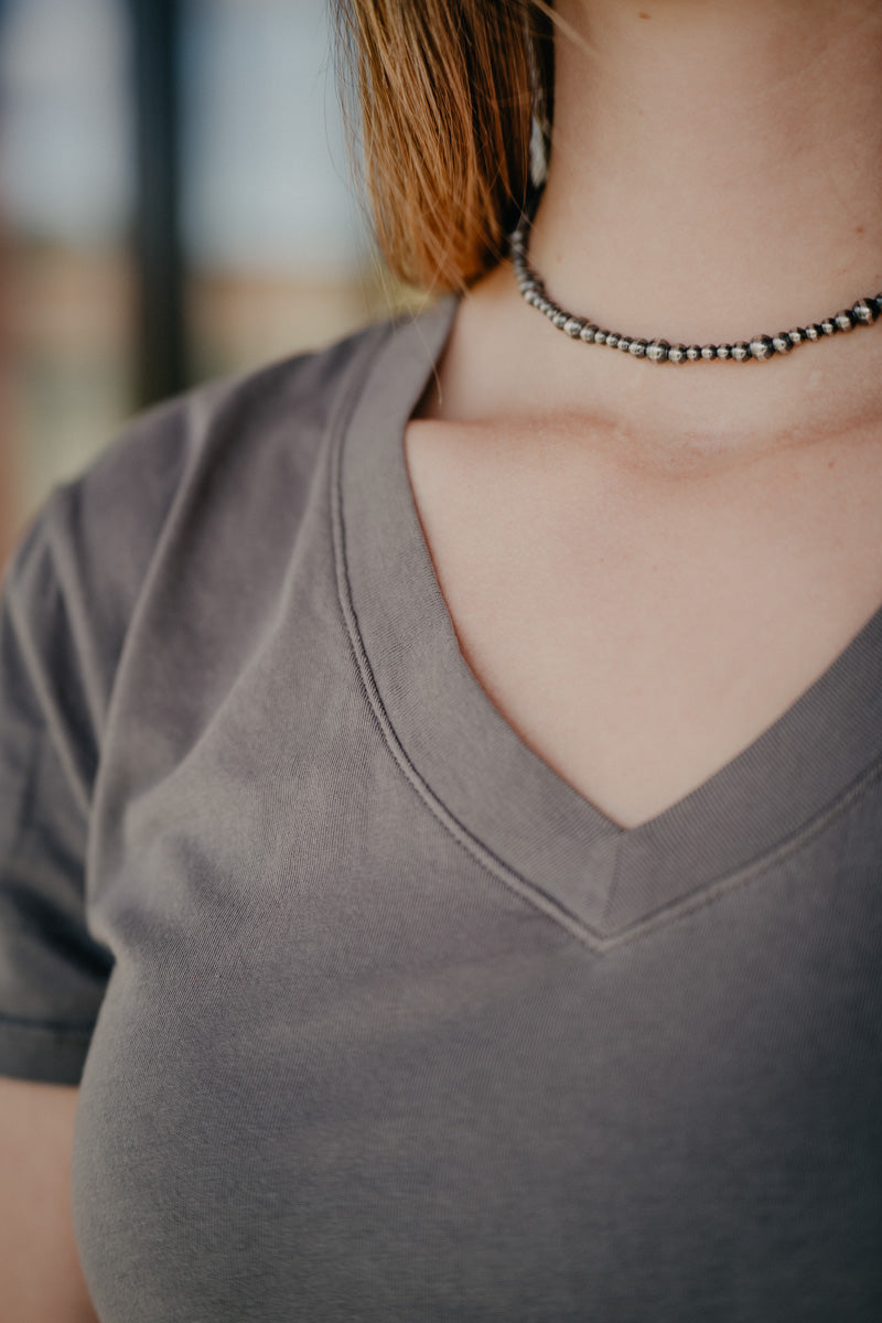 'Vanessa' V-Neck T-Shirt By Z Supply (XS-L: 2 Colourways)