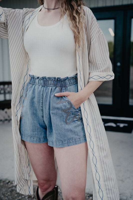 'Summer' Ariat Women's Tencel Boot Stitch Shorts (XS-XL)