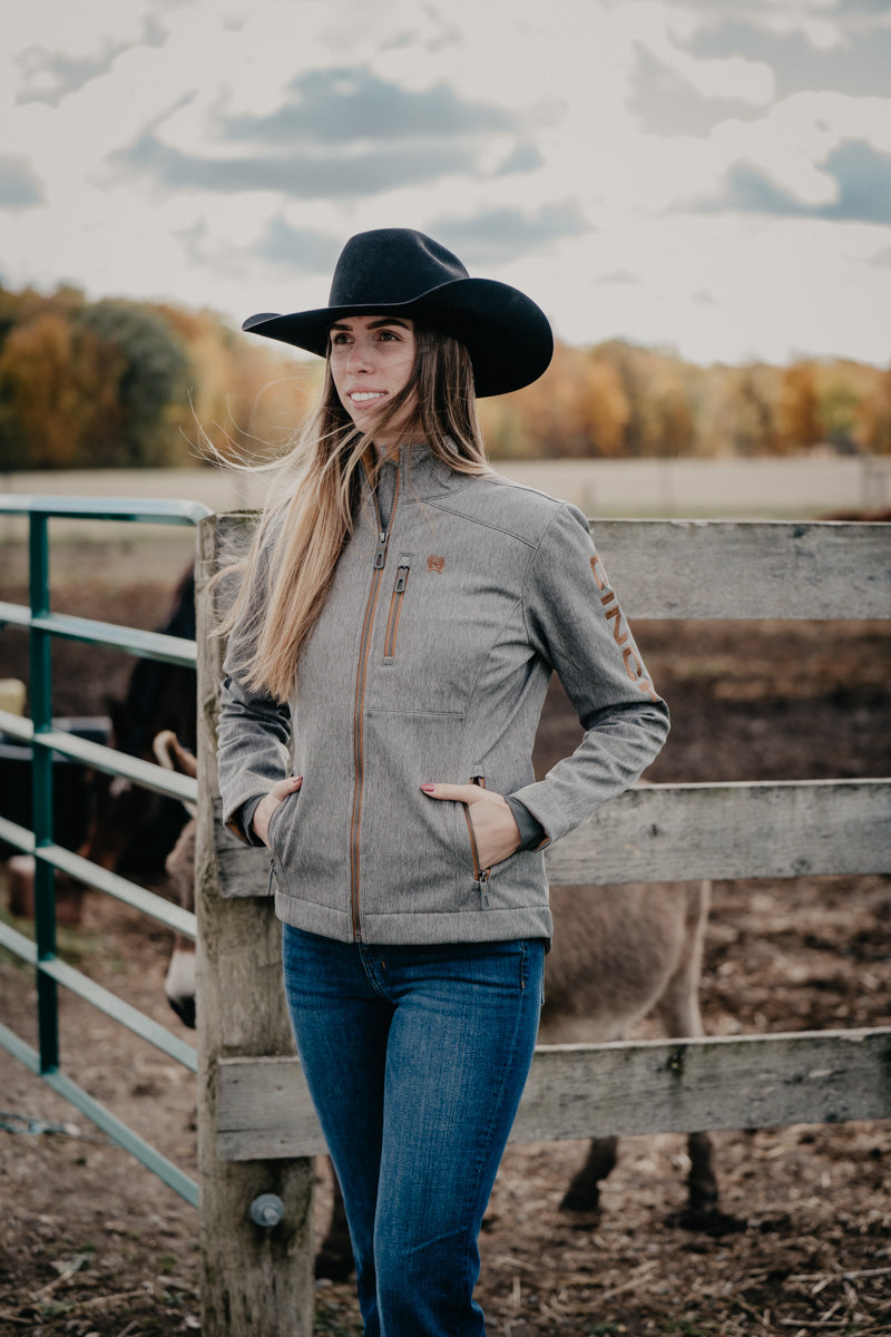 'Cher' Women's CINCH Bonded Charcoal Jacket with Copper Acents (XS-XXL)