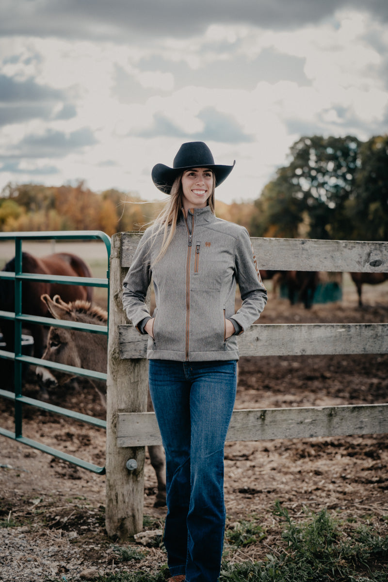 'Cher' Women's CINCH Bonded Charcoal Jacket with Copper Acents (XS-XXL)