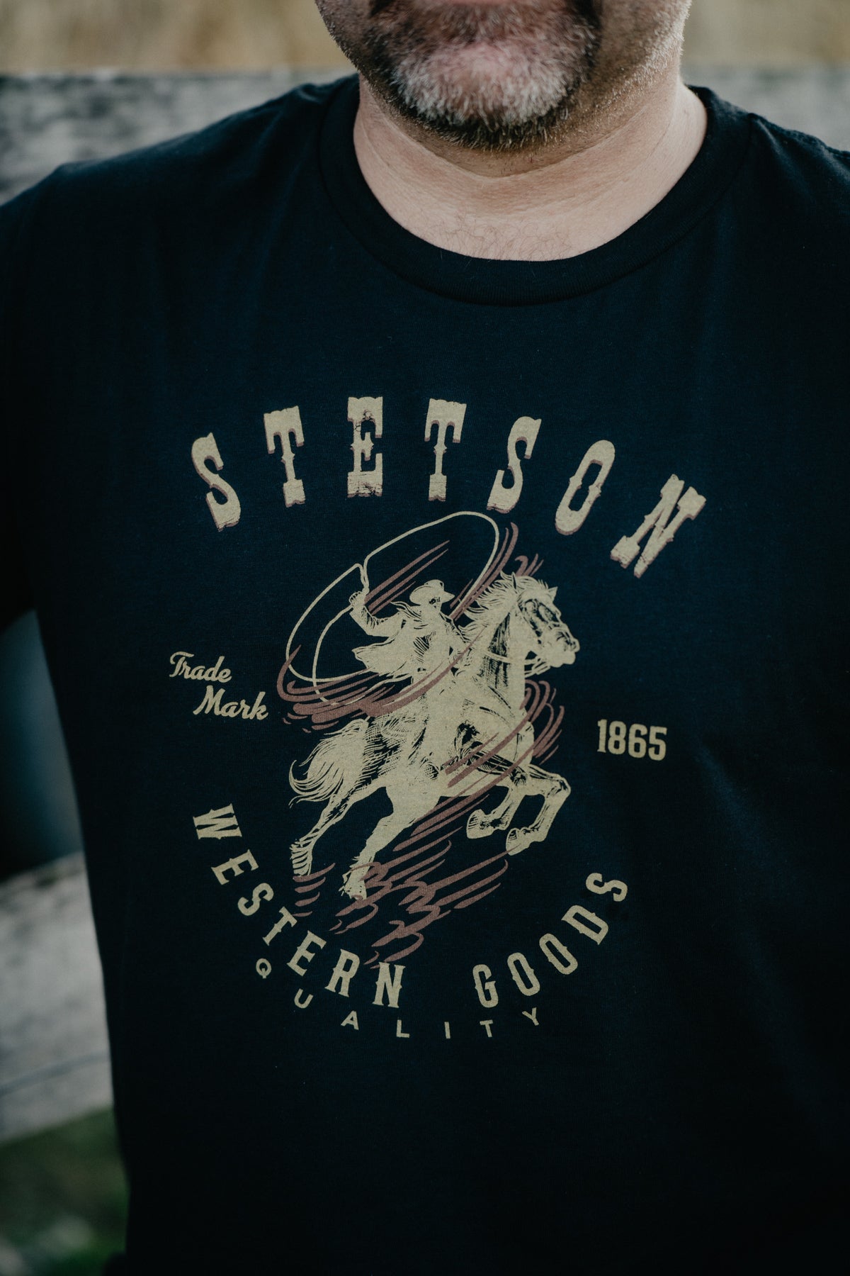 'Clayde' Roping Cowboy T-Shirt by Stetson (S-XXL)