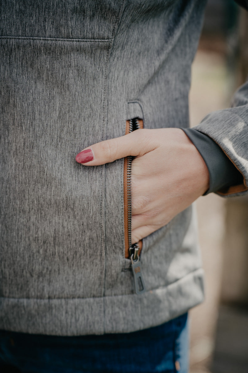 'Cher' Women's CINCH Bonded Charcoal Jacket with Copper Acents (XS-XXL)