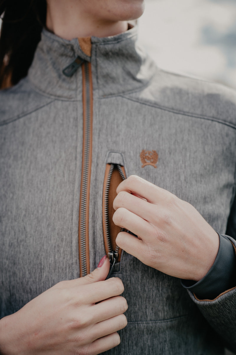 'Cher' Women's CINCH Bonded Charcoal Jacket with Copper Acents (XS-XXL)