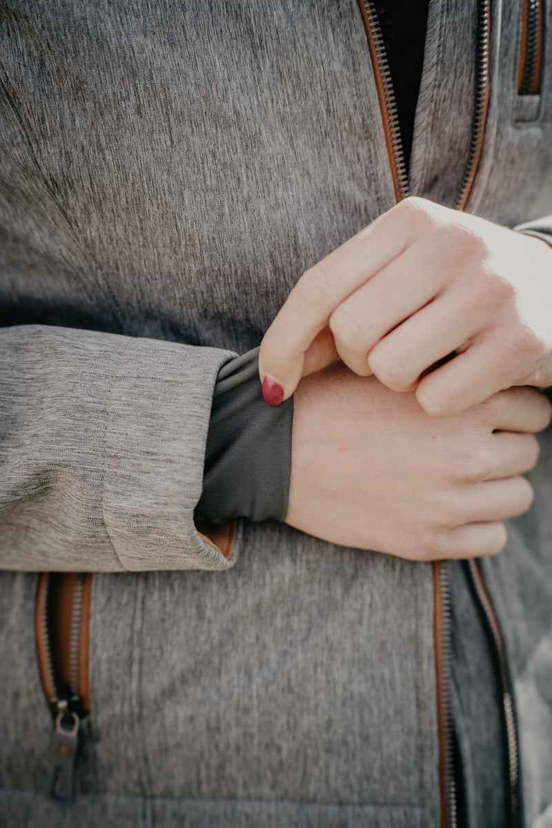 'Cher' Women's CINCH Bonded Charcoal Jacket with Copper Acents (XS-XXL)