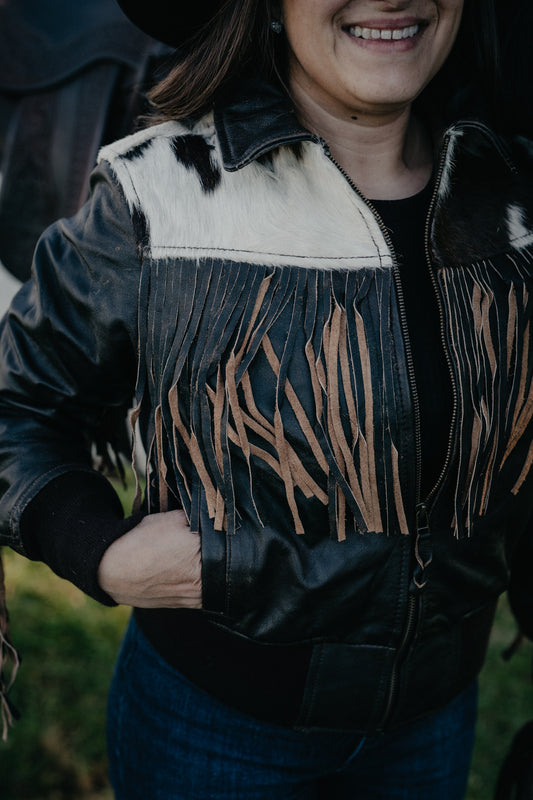 'Lettie' Women's Antique Brown Leather Jacket by STS Ranchwear