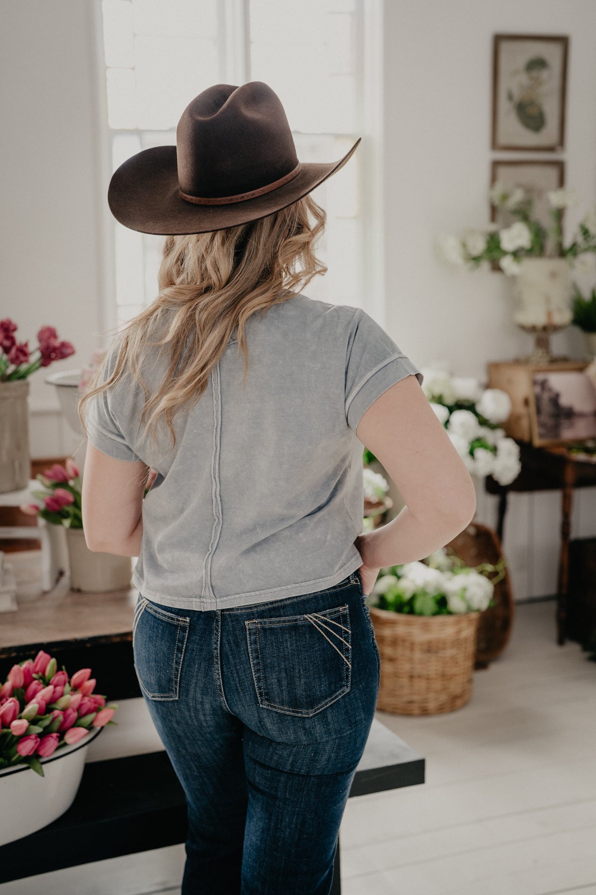 'Fallon' Washed Short Sleeve Boxy Knit Top {Two Colours} (S-L)