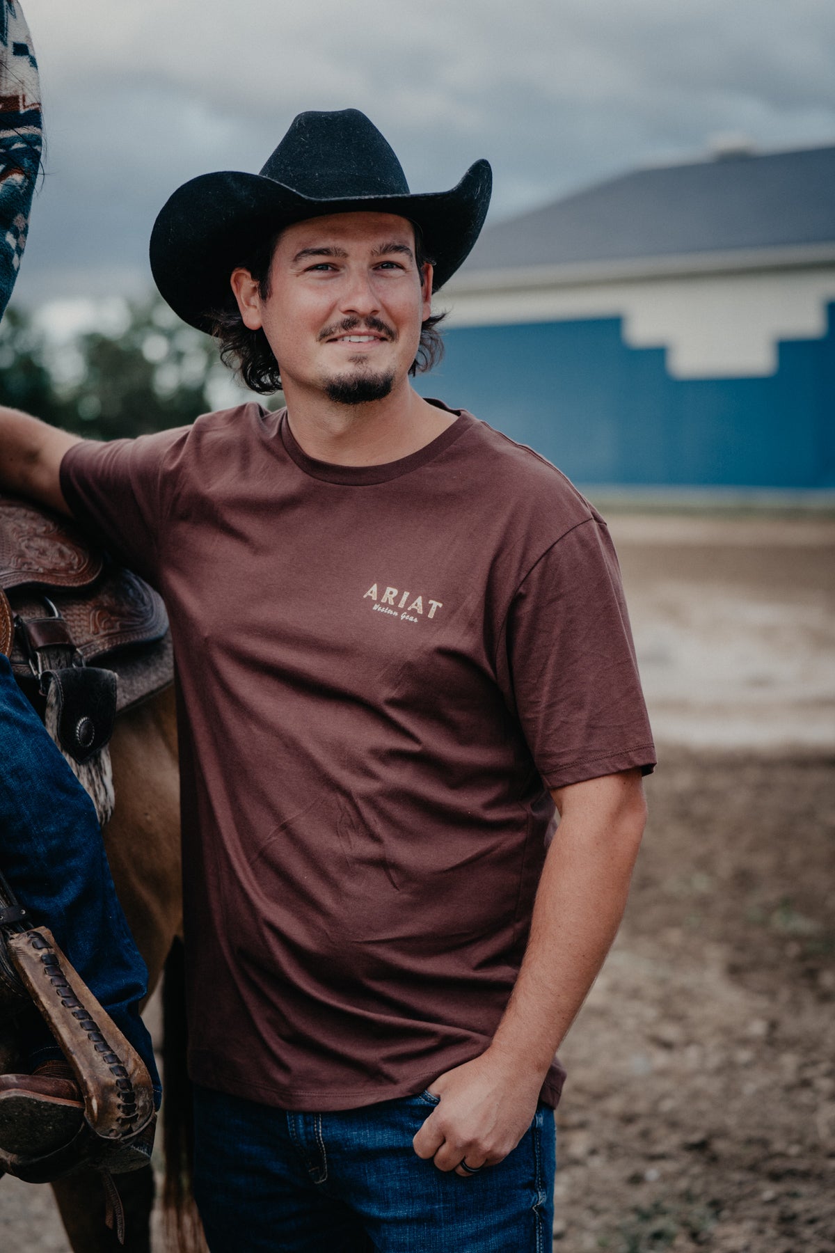 "Haters Club" Ariat Men's Graphic T-Shirt Deep Mahogany (S-XXL)