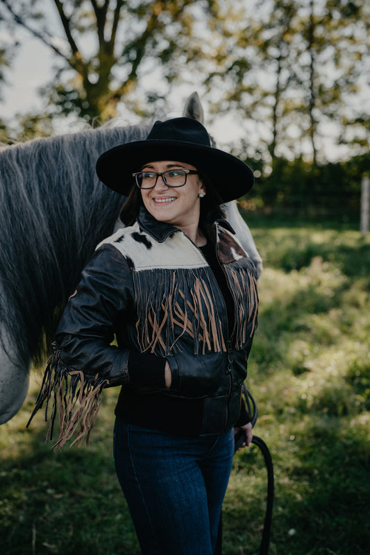 'Lettie' Women's Antique Brown Leather Jacket by STS Ranchwear