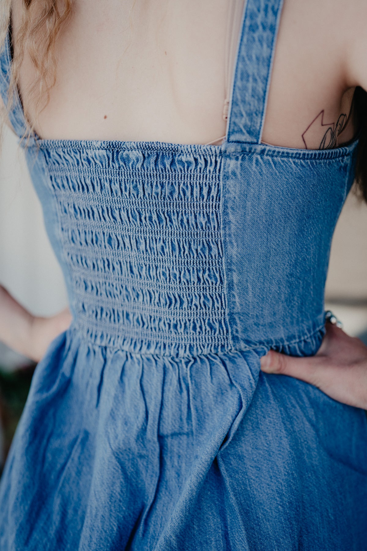 'Polly' Wrangler Women's Princess Waist Denim Dress (XS-XXL)