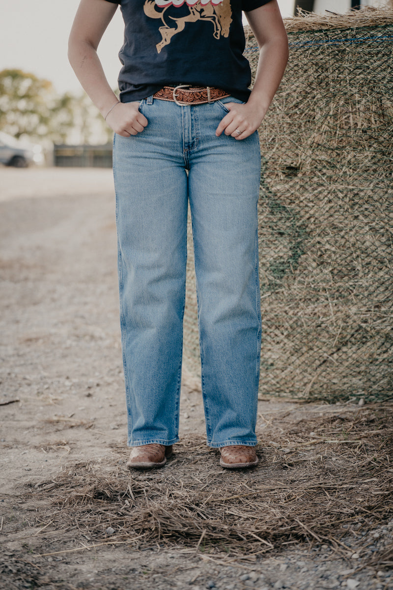 'Maise' Wrangler High Rise Loose Straight Leg (30" Length, Sizes 24-33)