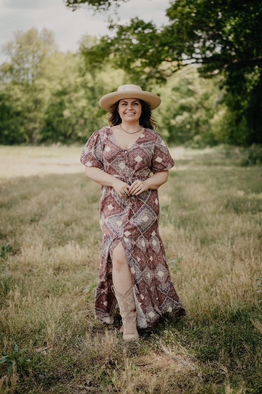 'Logan' Medallion Print Dress  (S Only)