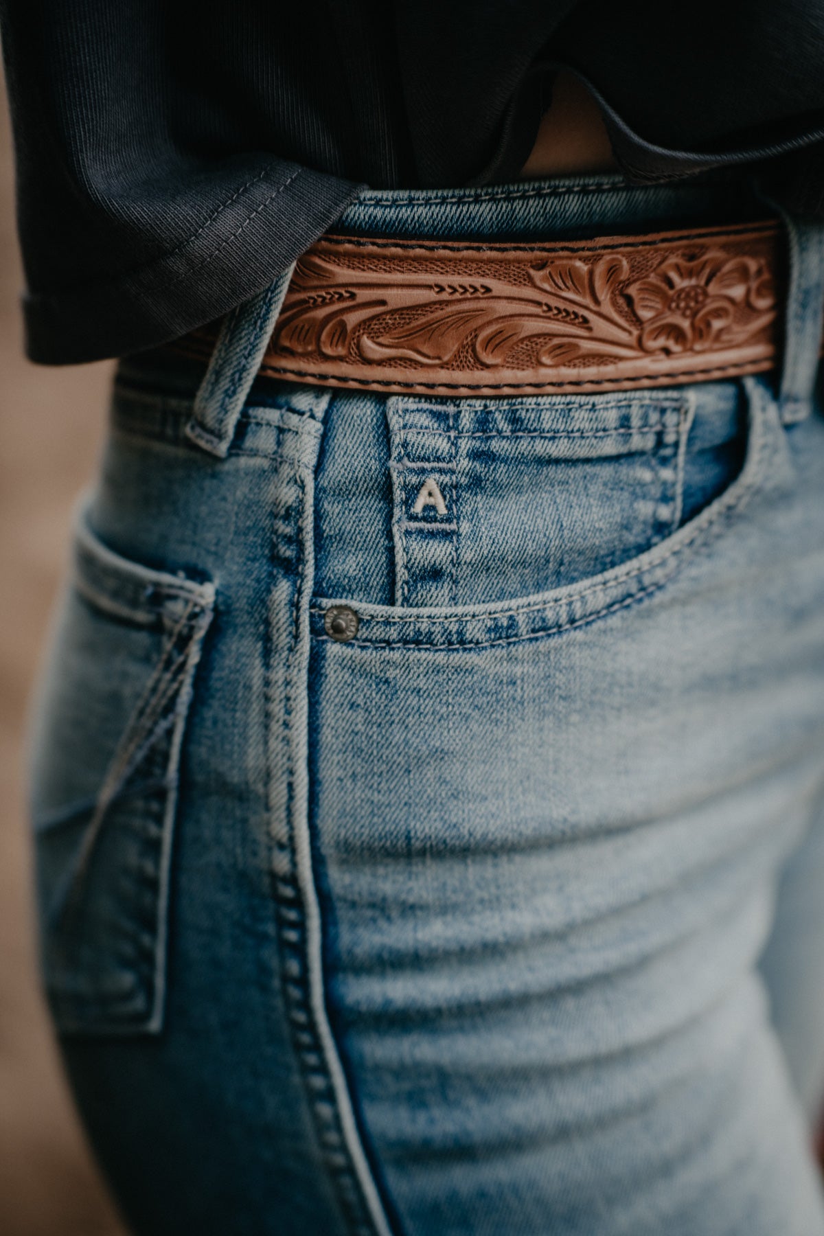'Luana' Light Wash Ultra High Rise Wide Leg by Ariat