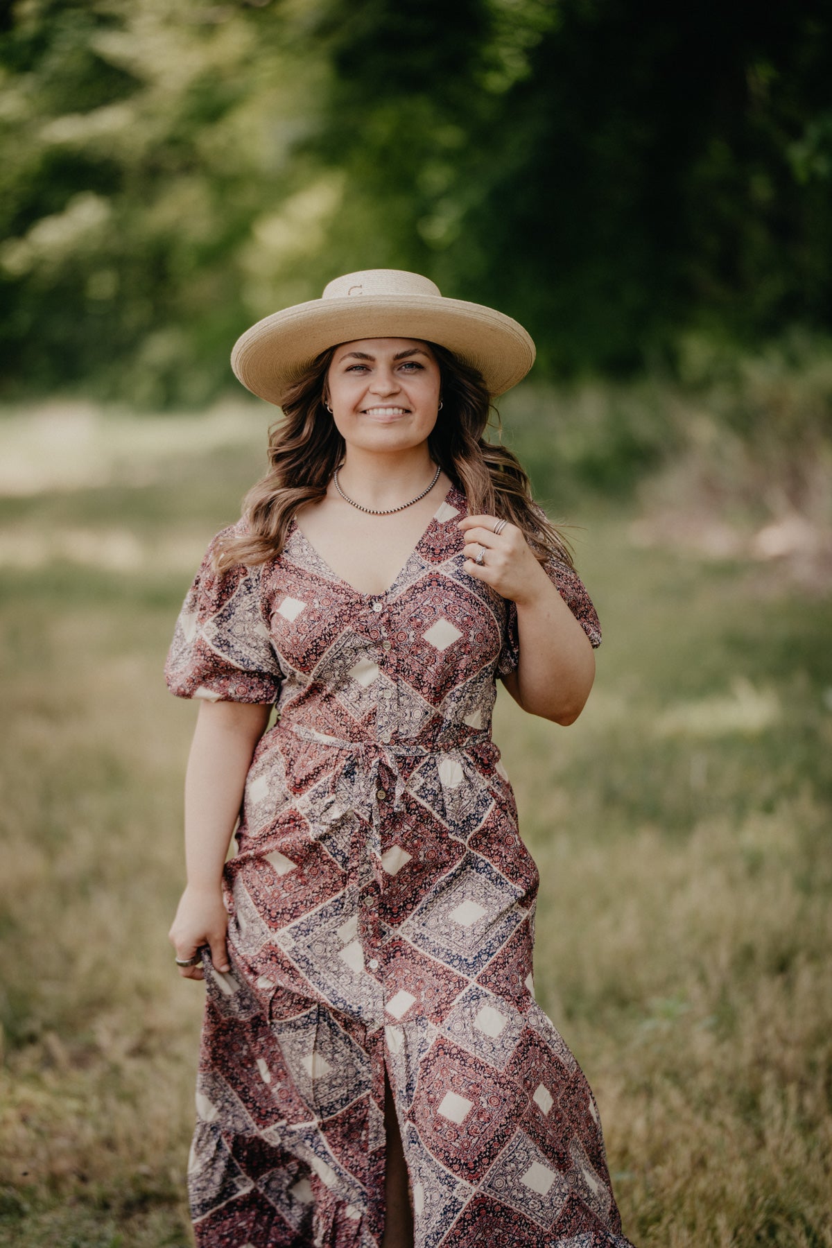 'Logan' Medallion Print Dress  (S Only)