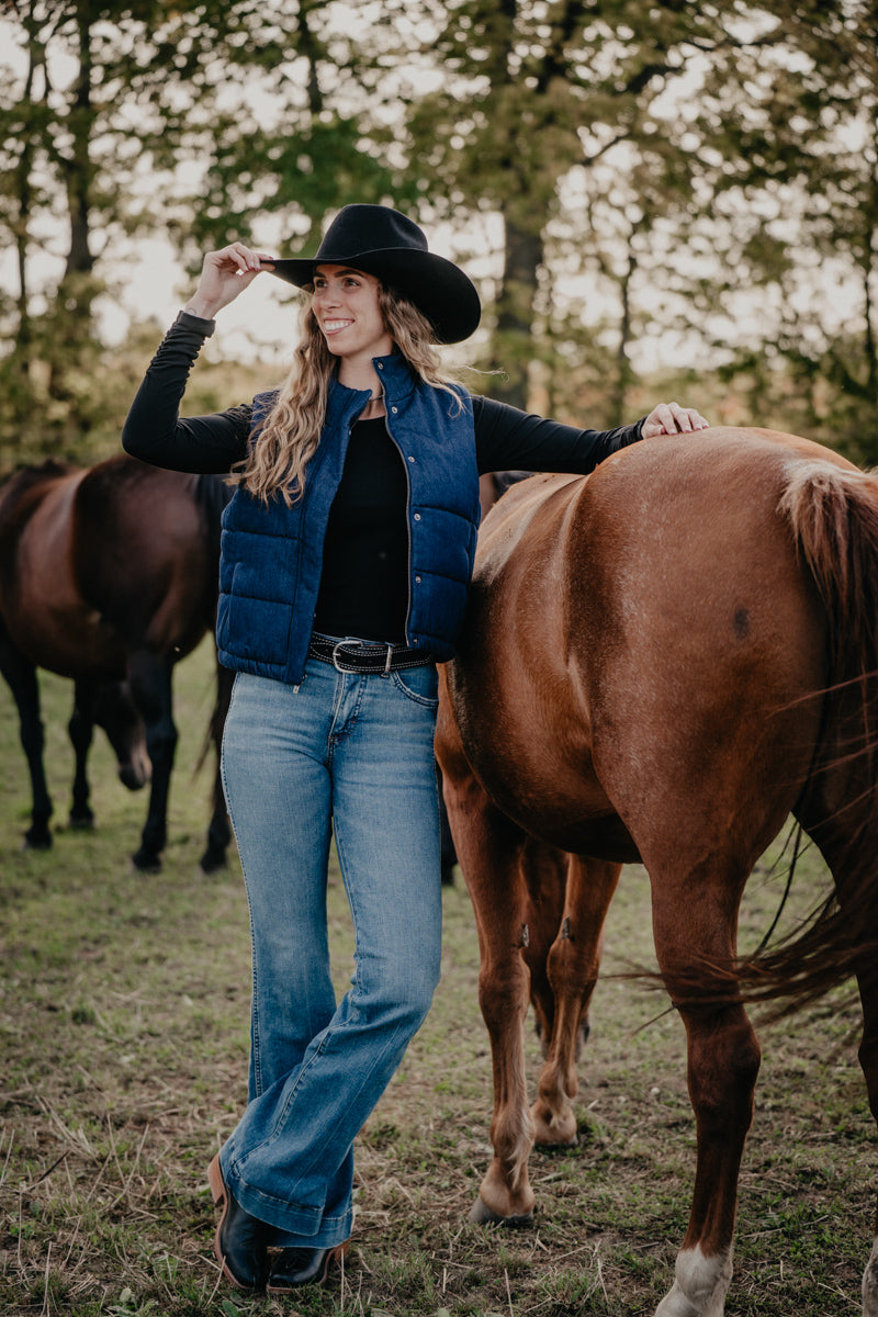 'Taelyn' Western Rinse Denim Vest by Ariat (XS-XXL)