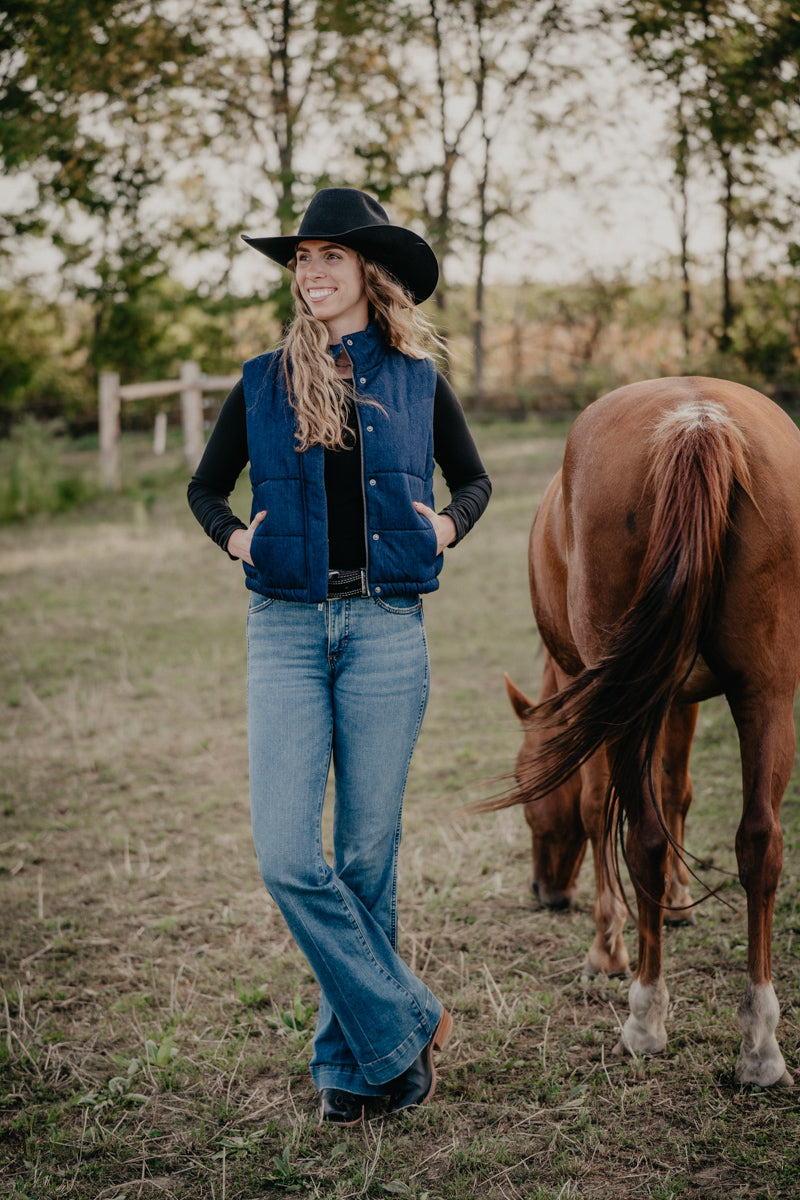 'Taelyn' Western Rinse Denim Vest by Ariat (XS-XXL)