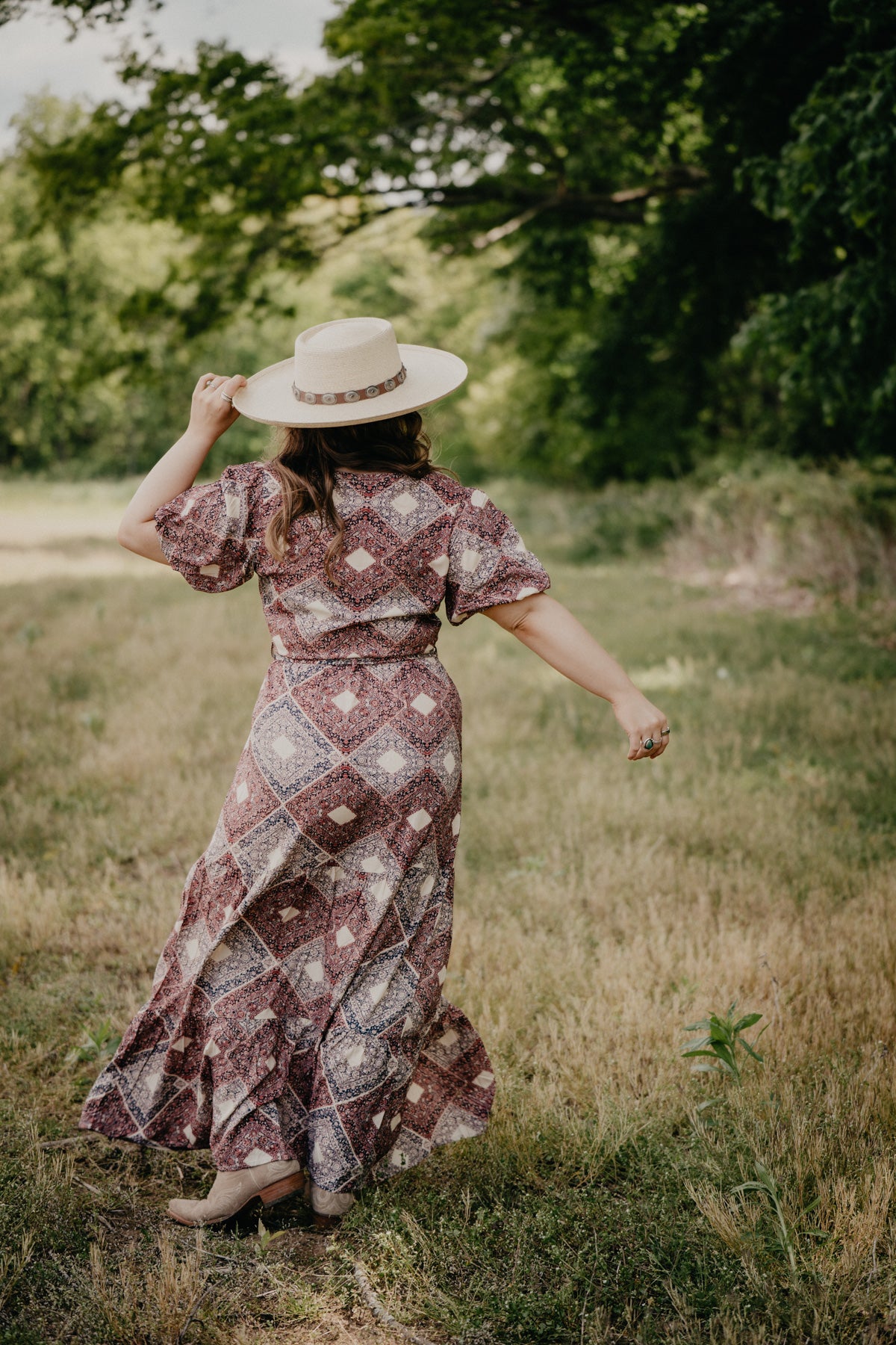 'Logan' Medallion Print Dress  (S Only)