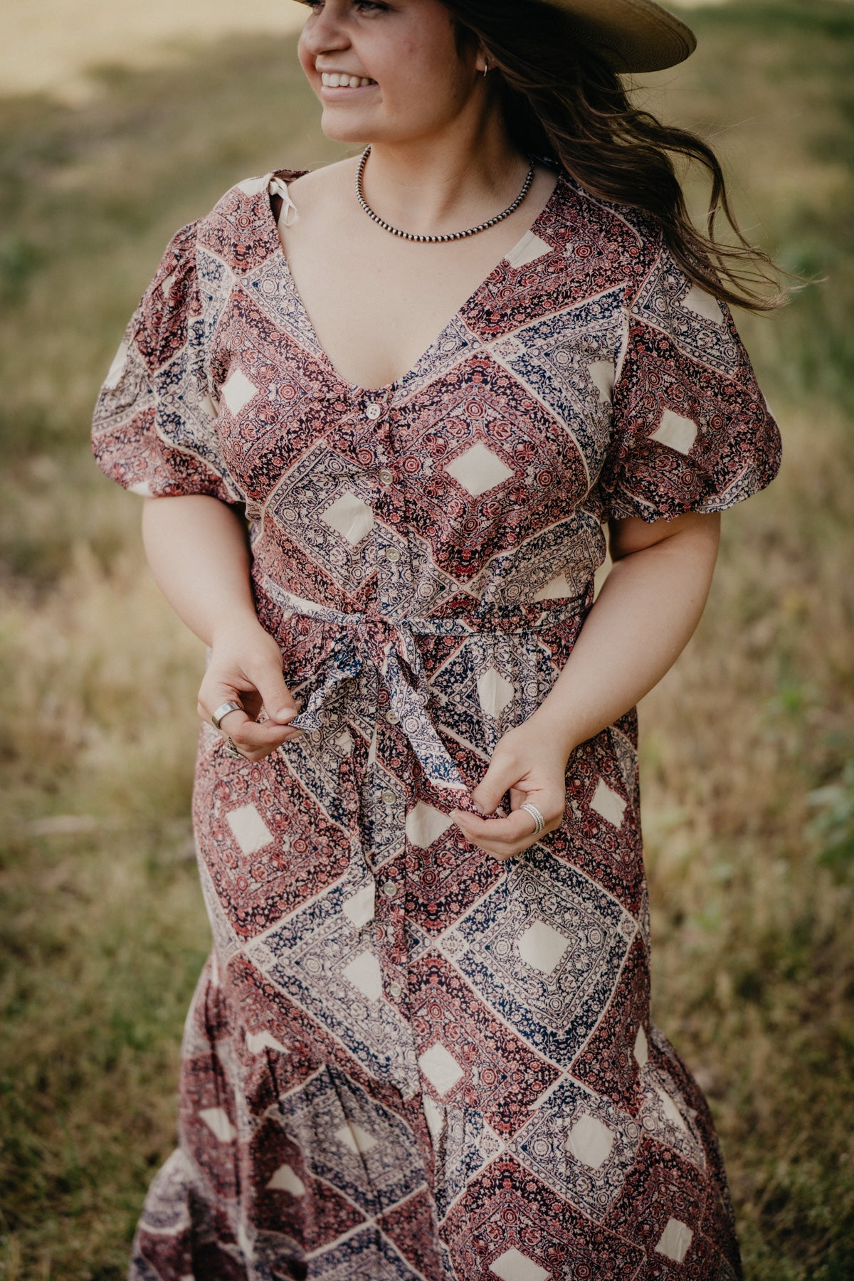 'Logan' Medallion Print Dress  (S Only)