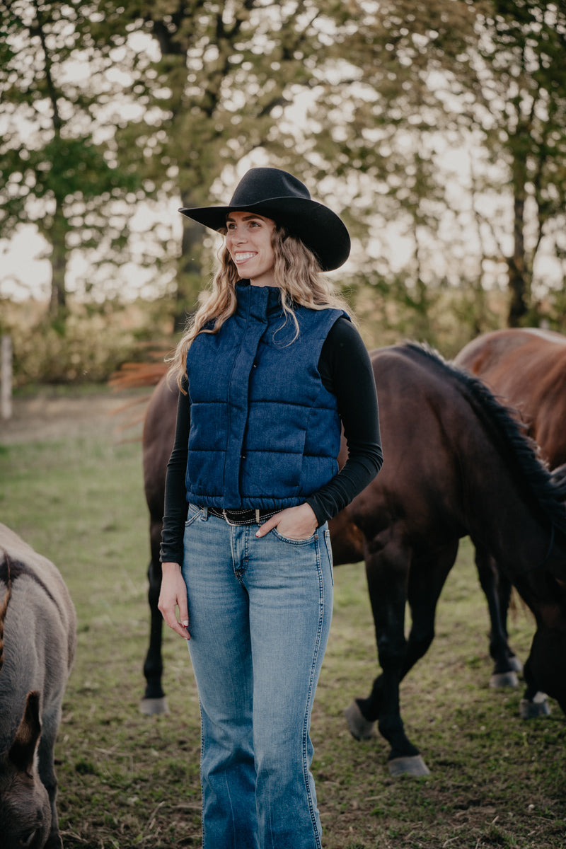 'Taelyn' Western Rinse Denim Vest by Ariat (XS-XXL)