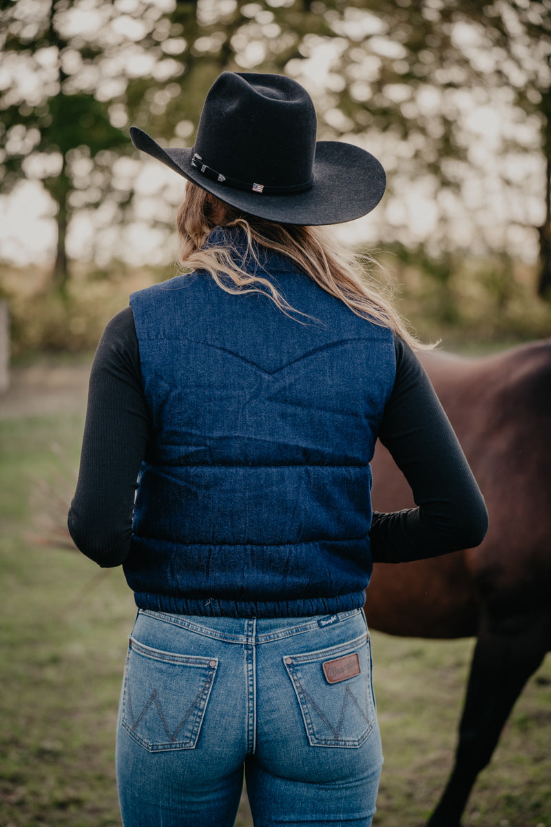 'Taelyn' Western Rinse Denim Vest by Ariat (XS-XXL)