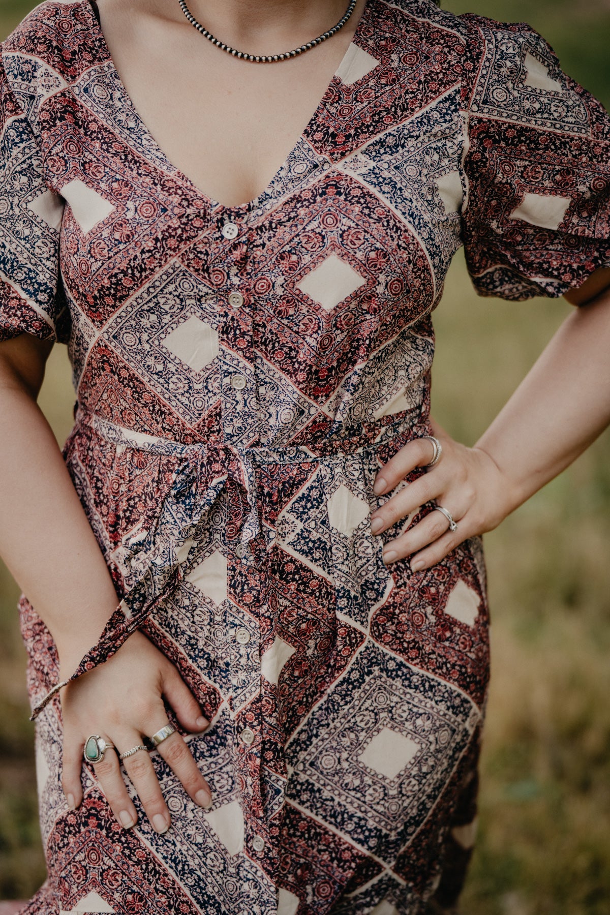 'Logan' Medallion Print Dress  (S Only)