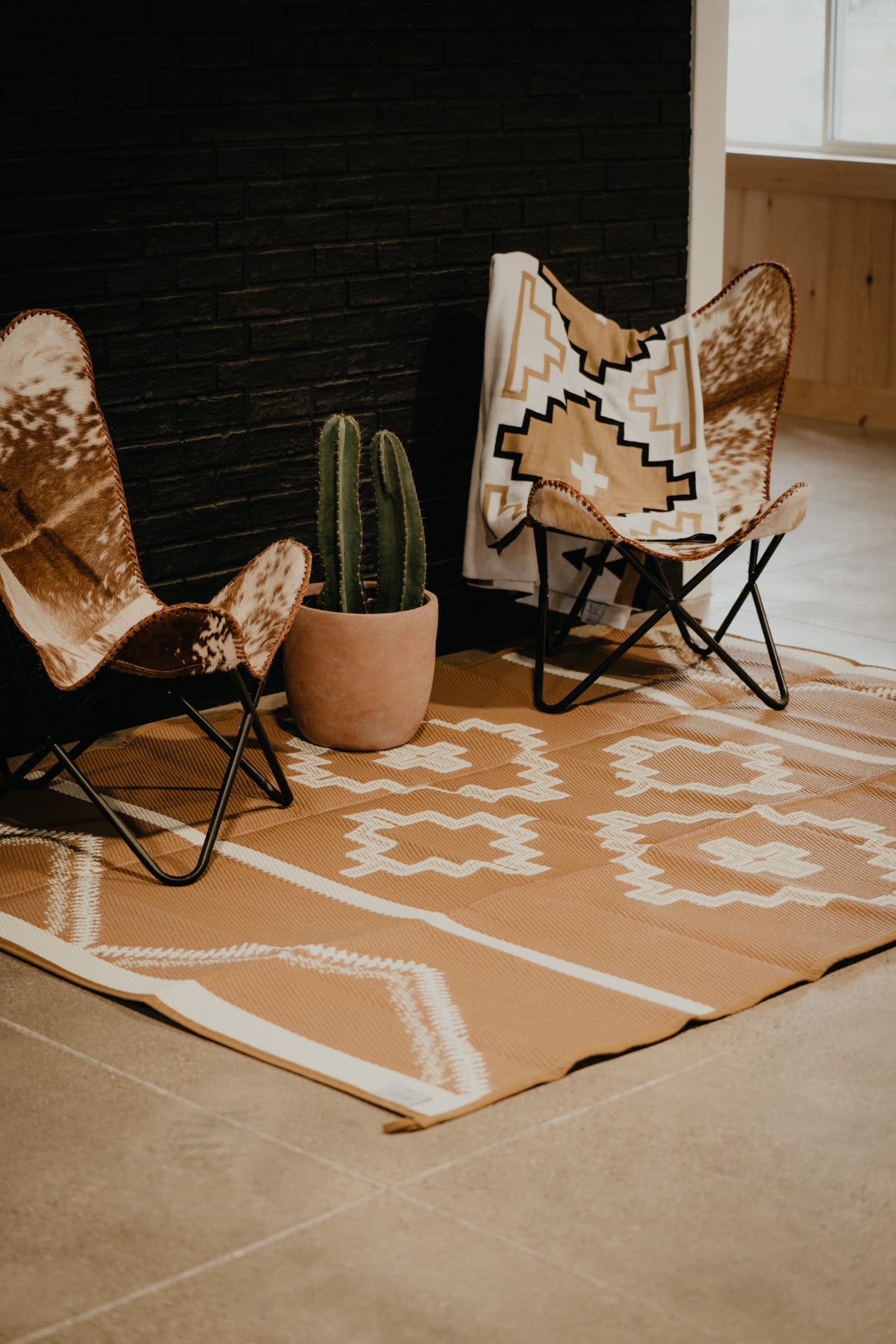 6x9' Outdoor Reversable Ranch Rug by Western Grande (Two Colours)