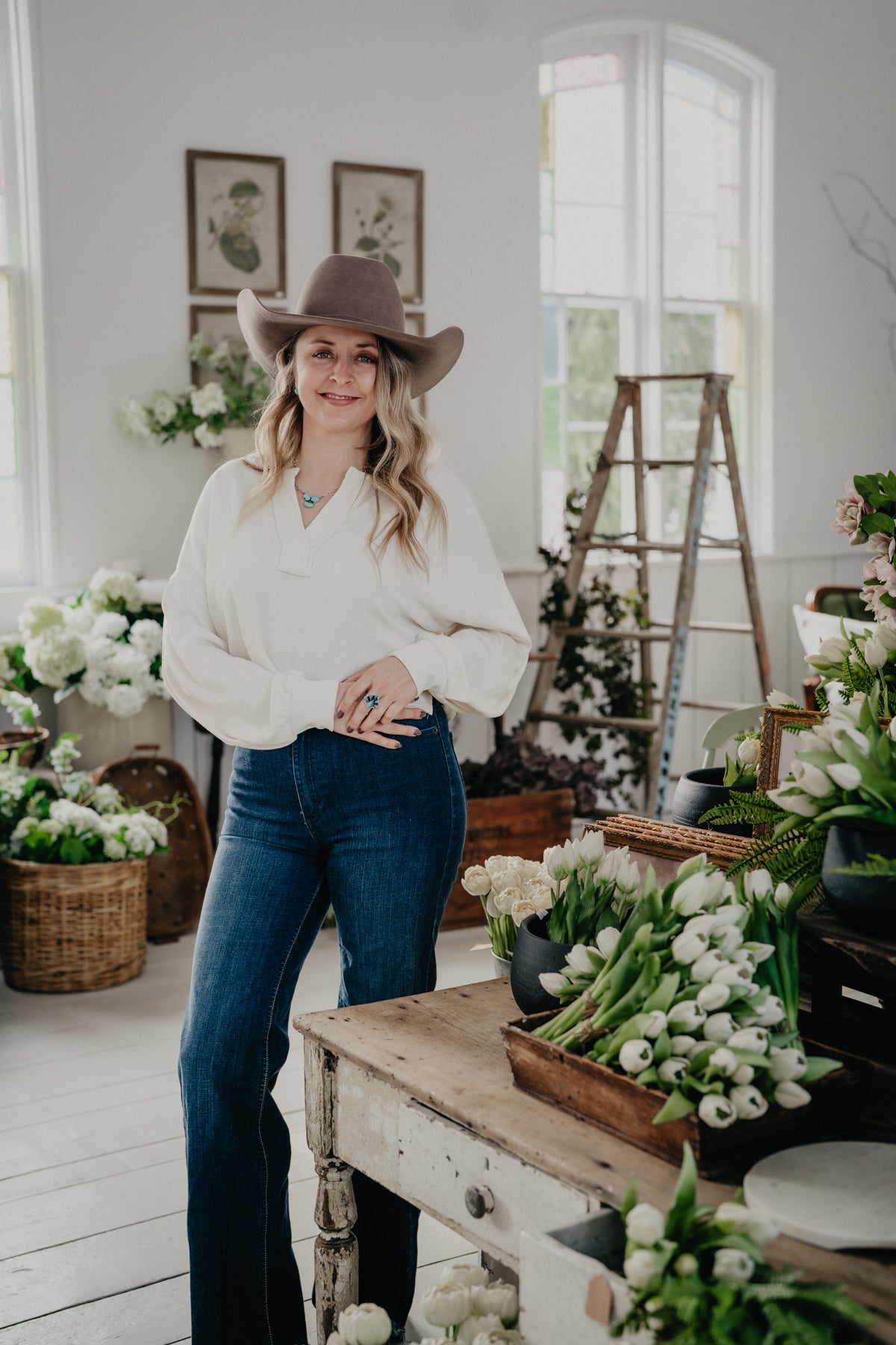 'Rory' Split Neck Long Sleeve Cropped Knit Top (2 Colours; S-L)