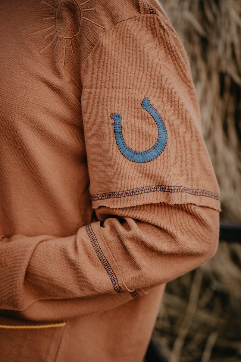 'Helena' Long Sleeve Boat Neck Western Sweater (S-L)