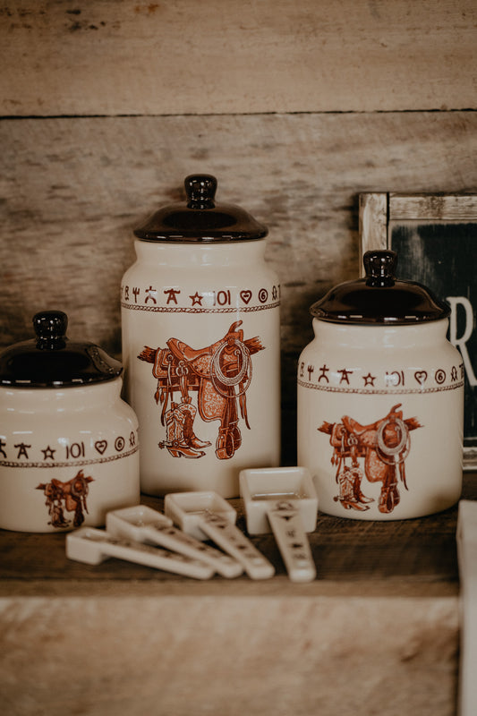 'Boots & Saddle' Canister Set 2 options
