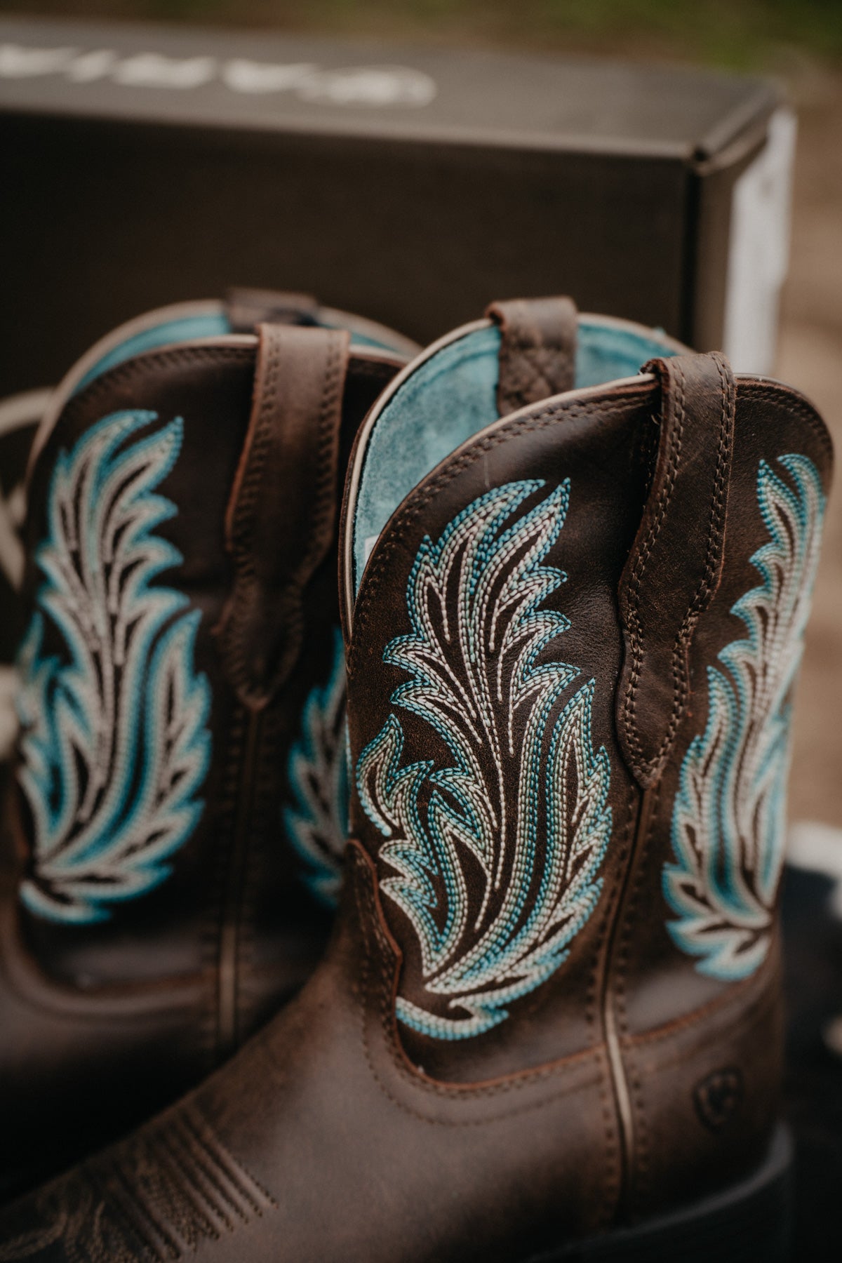 'Round Up Filly' Women's Boots in Dark Cocoa by Ariat