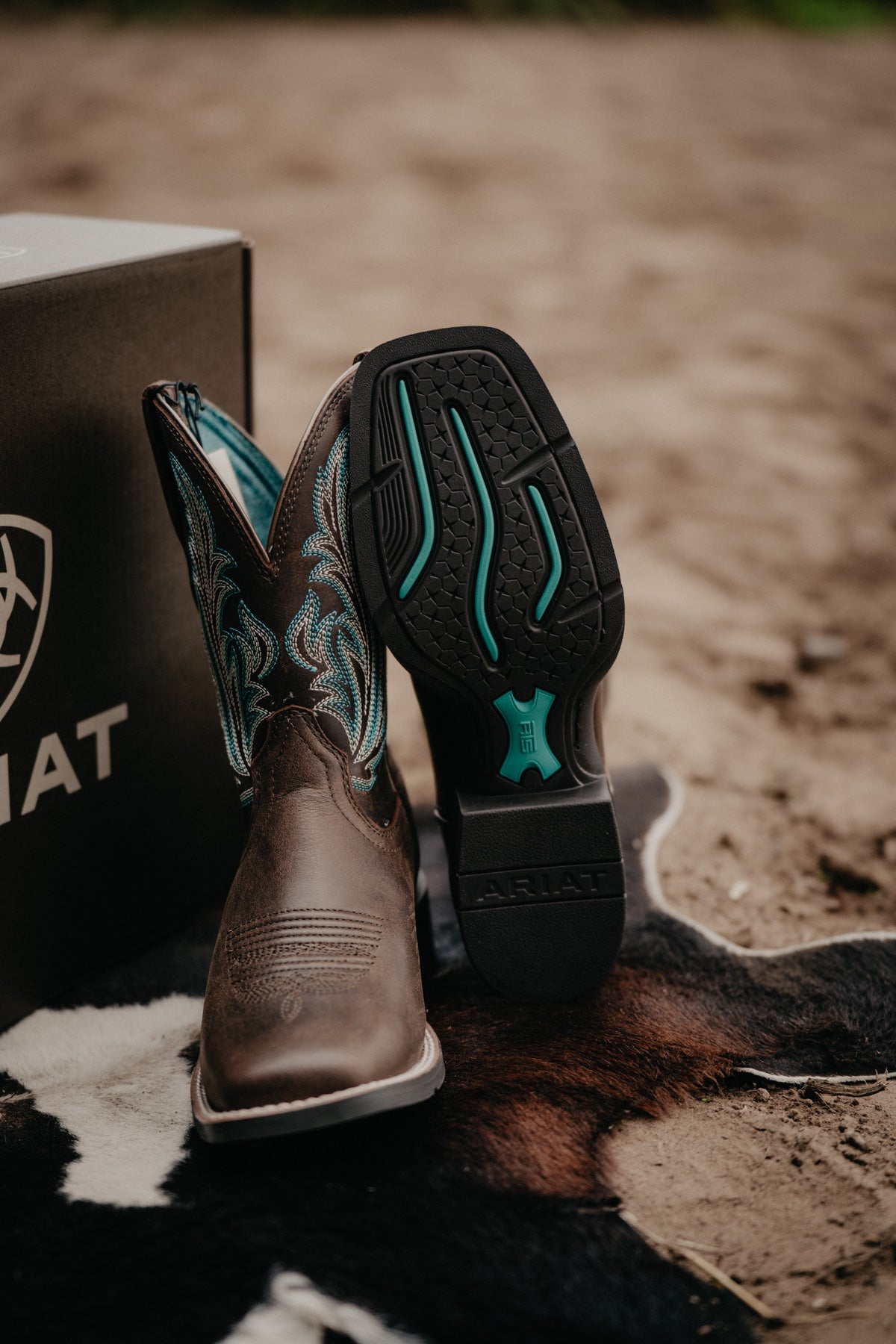 'Round Up Filly' Women's Boots in Dark Cocoa by Ariat