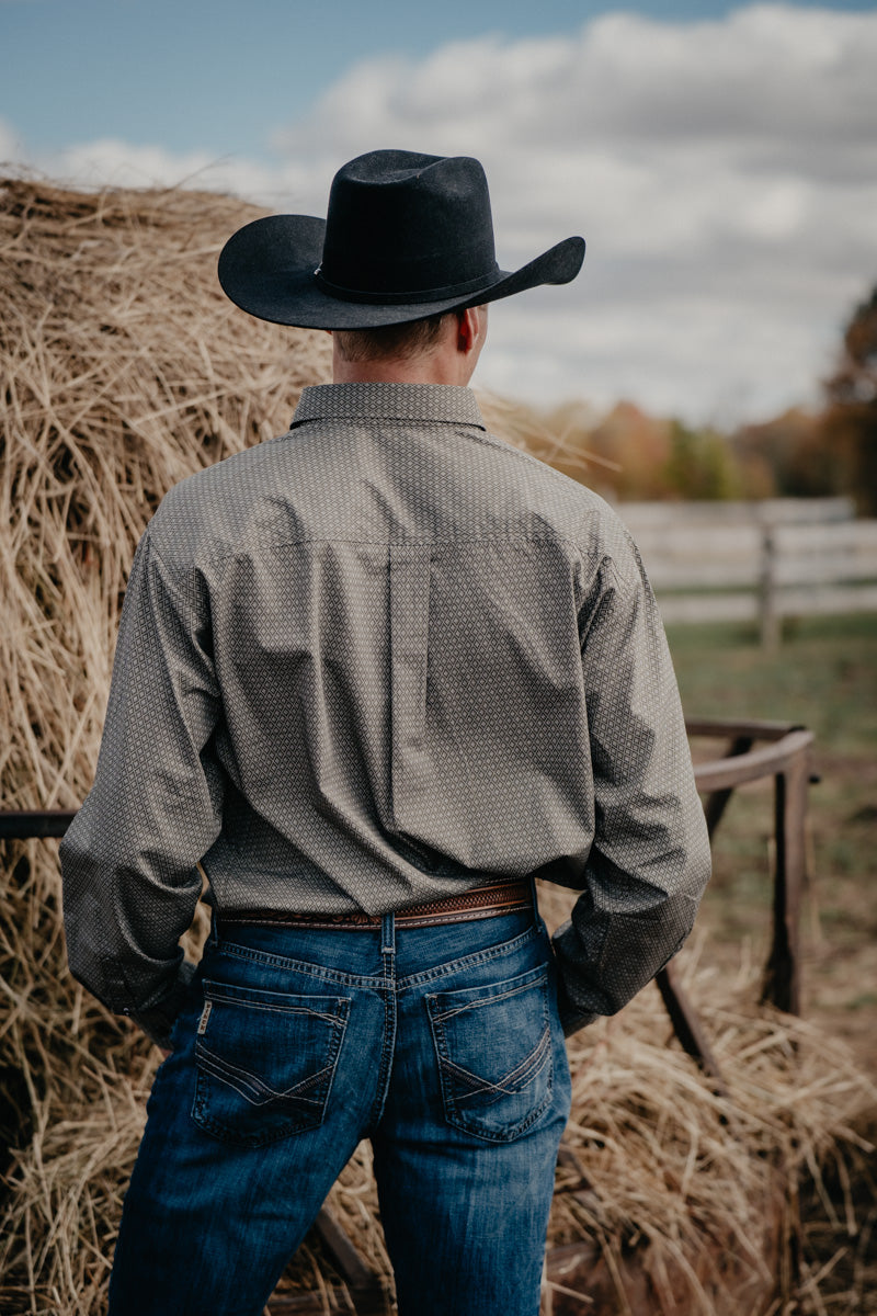 'Benji' Olive Diamond CINCH Button Down (S-XXL)