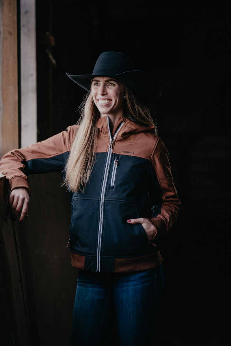 'Brandi' CINCH Women's Bonded Hooded Jacket (XS-XXL/ Two Colours)
