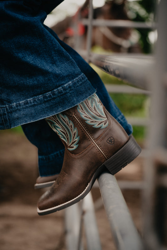 'Round Up Filly' Women's Boots in Dark Cocoa by Ariat