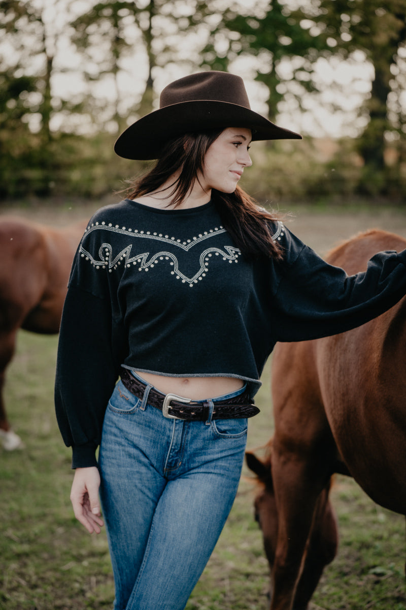 'Amelia' Embroidered Sweater (XS-XXL)