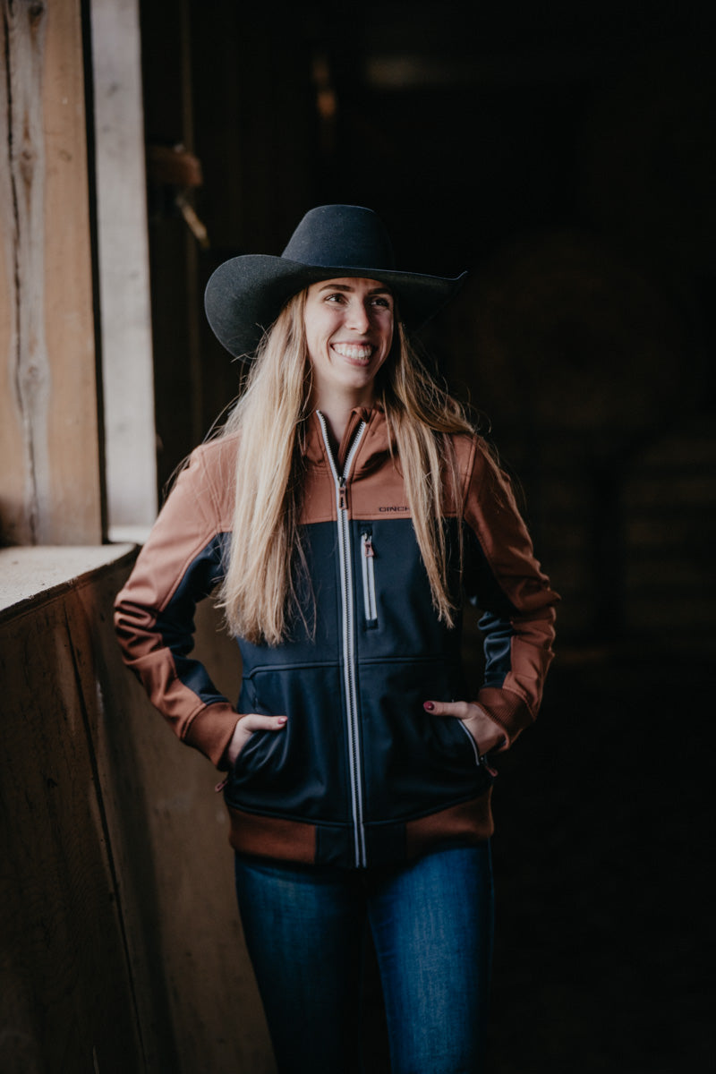 'Brandi' CINCH Women's Bonded Hooded Jacket (XS-XXL/ Two Colours)