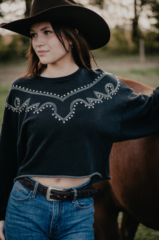 'Amelia' Embroidered Sweater (XS-XXL)