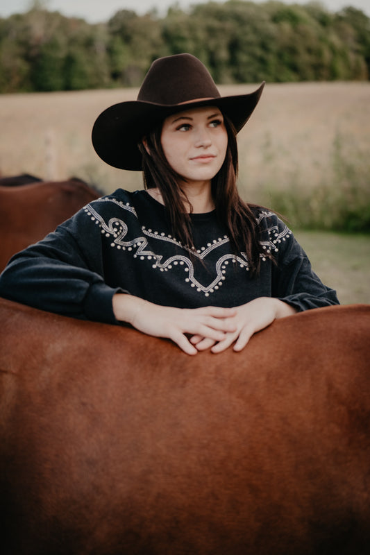 'Amelia' Embroidered Sweater (XS-XXL)