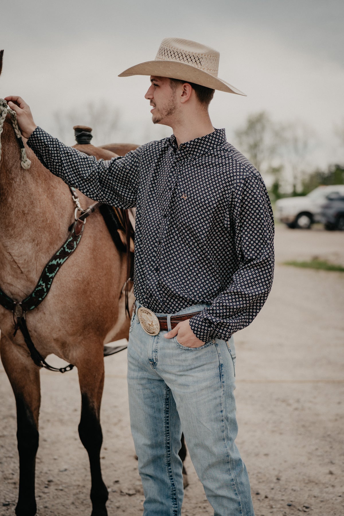 'Nate' Mens CINCH Arenaflex Navy (M-XXL)