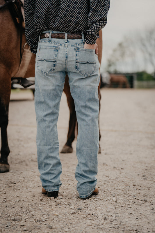 'Ricky' Ian Men's CINCH Slim Bootcut Jean {Light Stone Wash}