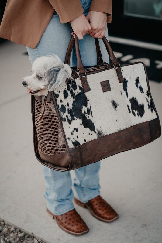 Cowhide Pet Carrier by STS Ranchwear