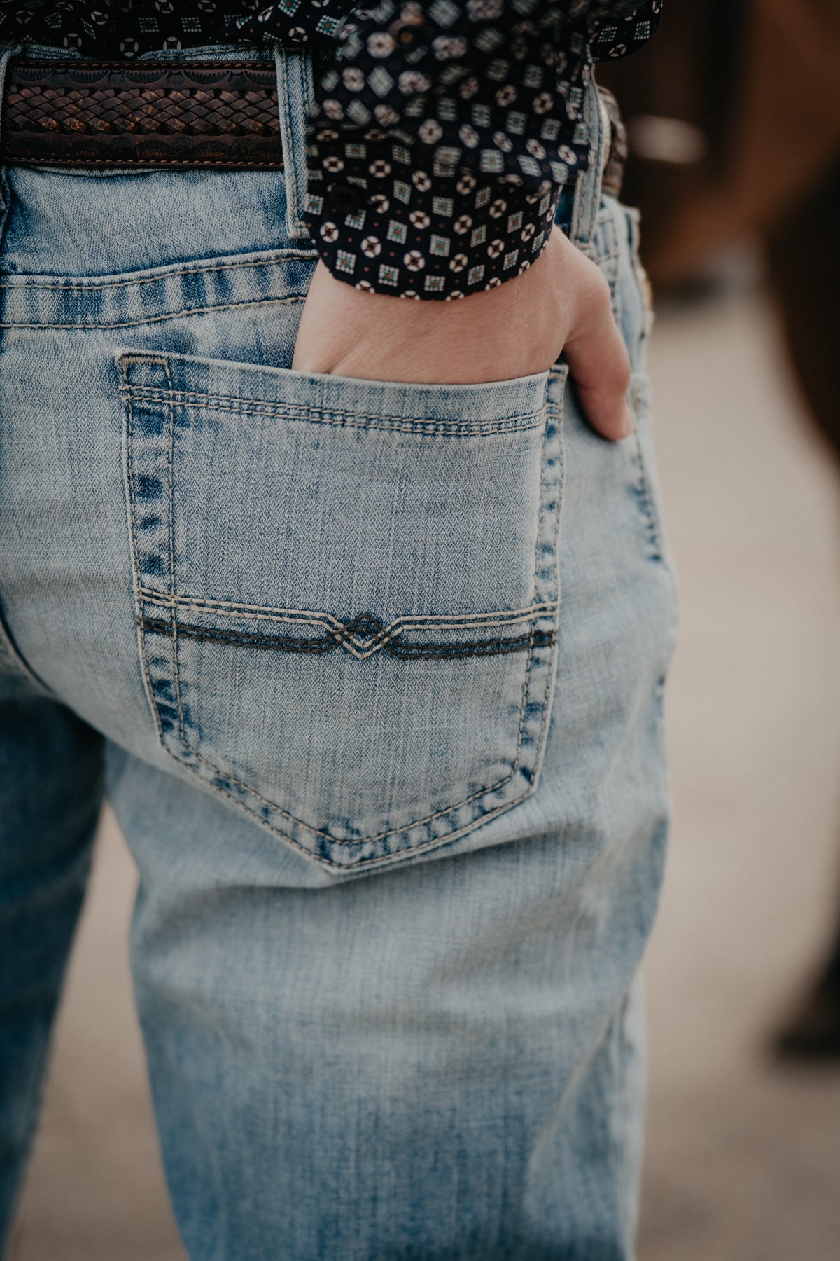 'Ricky' Ian Men's CINCH Slim Bootcut Jean {Light Stone Wash}