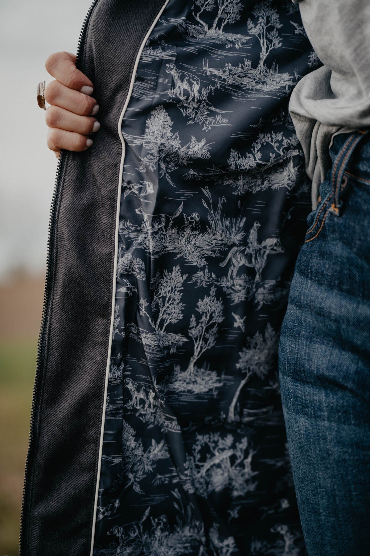 'Menlo' Ariat Down Filled Winter Parka with Toile Printed Lining (XS ONLY)