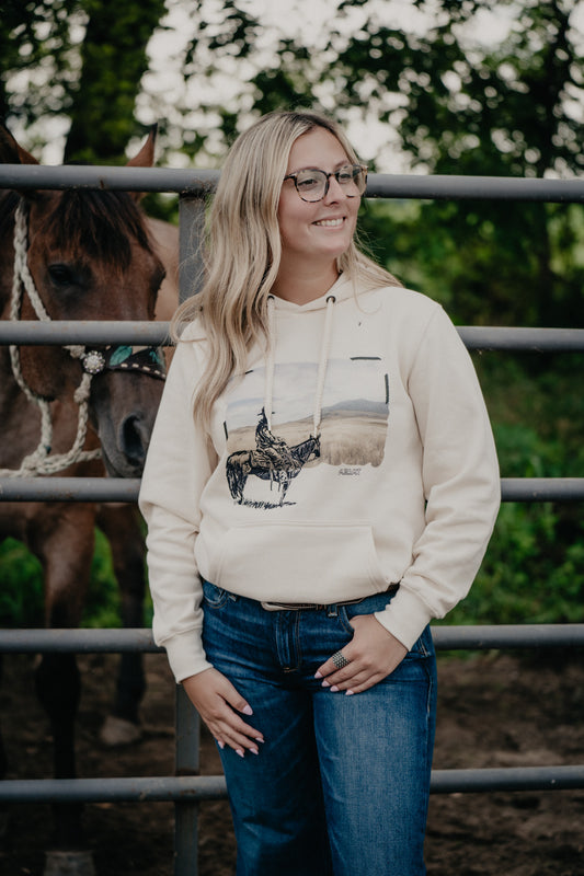 'Wish You Were Here' Women's Ivory Hoodie by Ariat