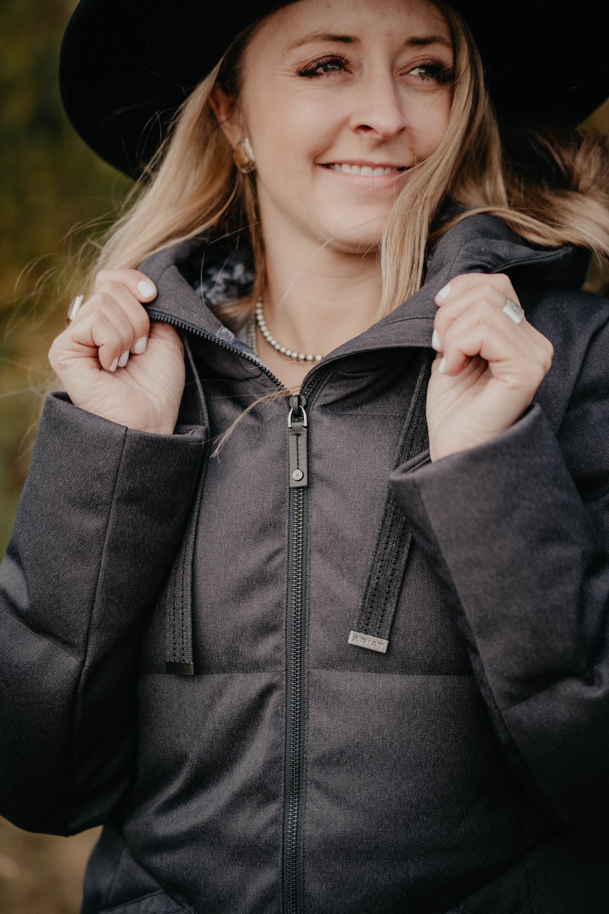 'Menlo' Ariat Down Filled Winter Parka with Toile Printed Lining (XS ONLY)