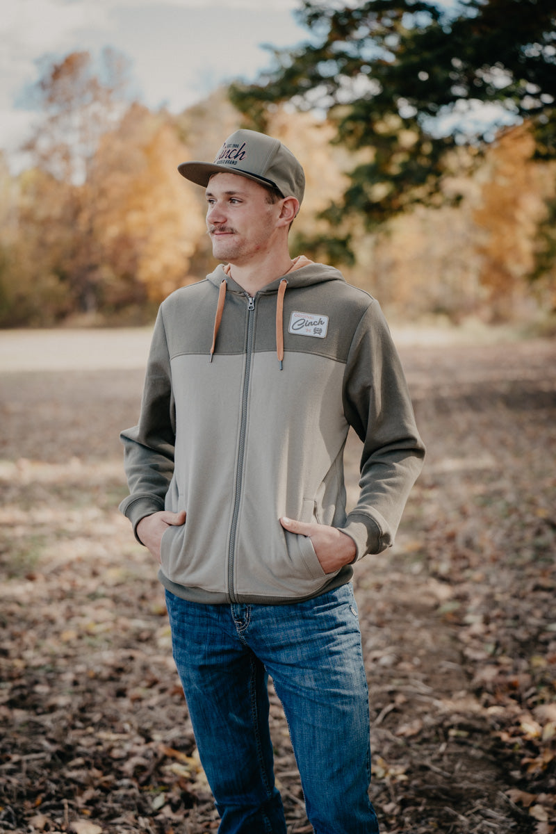 'Cash' CINCH Full Zip Olive Hoodie (S-XXL)