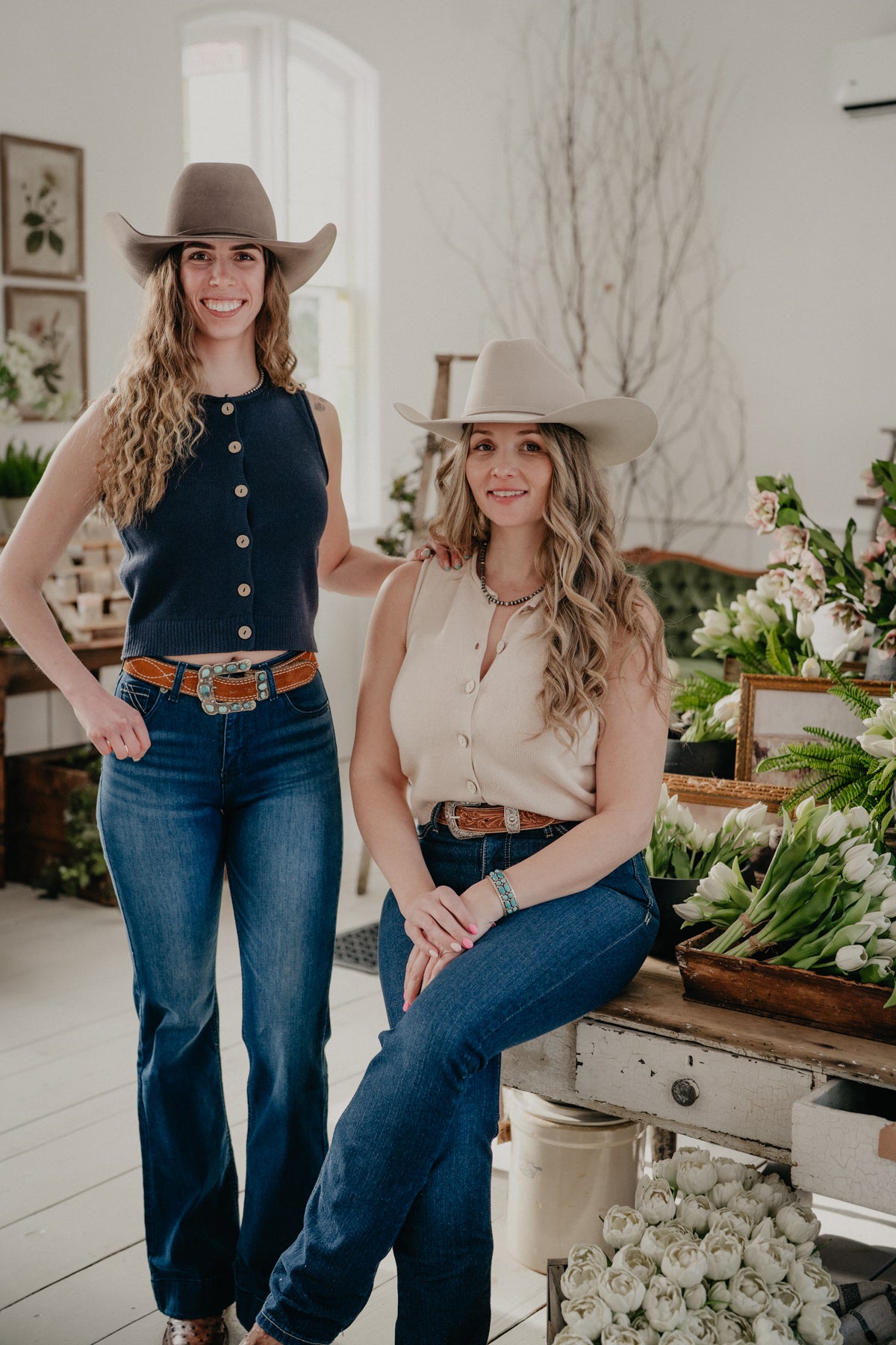 'Taryn' Button Down Knit Cardigan Vest {S-L; 2 Colours)