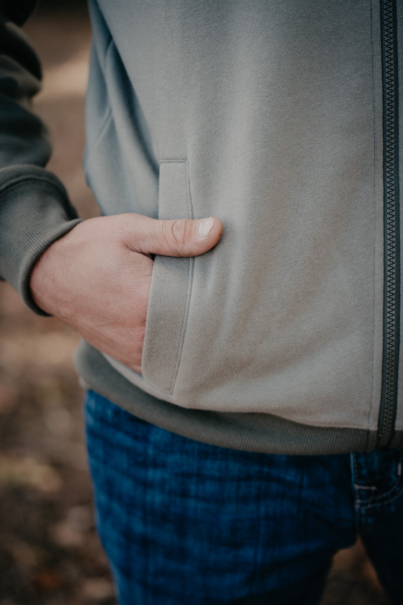 'Cash' CINCH Full Zip Olive Hoodie (S-XXL)