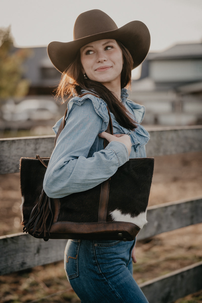 'Cheyenne' Cowhide Tote by STS Ranchwear